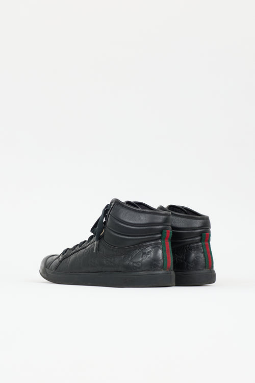 Gucci Leather Monogram Sneaker