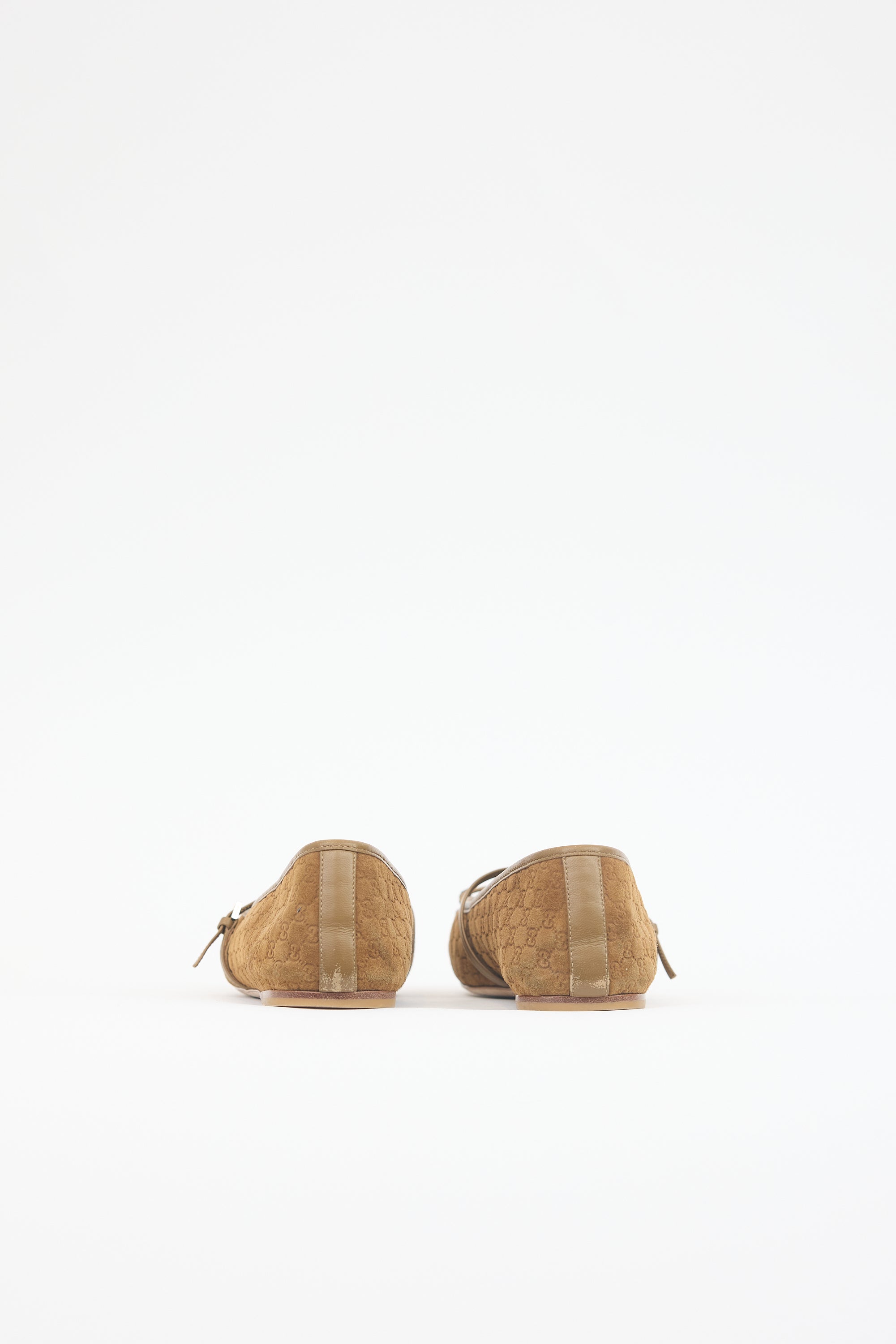 Gucci Suede GG Ballet Flat