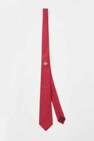 Gucci Silk Bee Tie