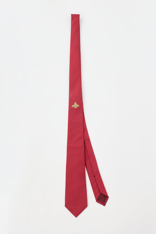 Gucci Silk Bee Tie