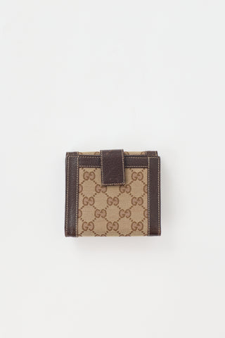 Gucci Monogram Canvas Bifold Wallet