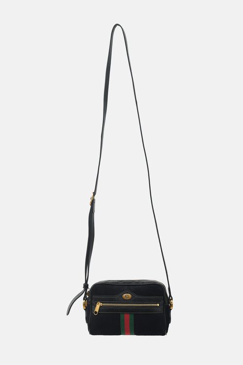 Gucci Suede & Patent GG Web Bag