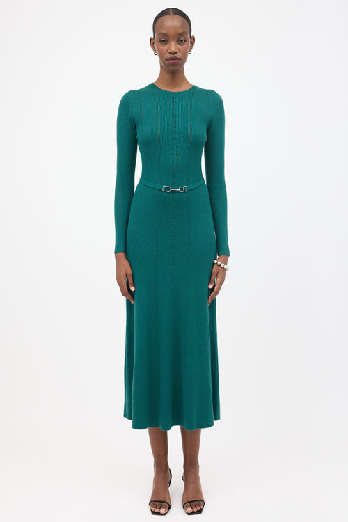 Gabriela Hearst Wool Imagene Midi Dress