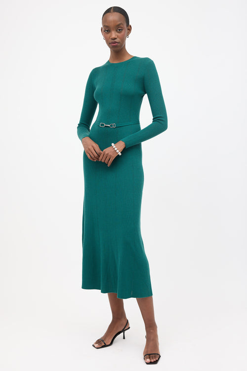 Gabriela Hearst Wool Imagene Midi Dress