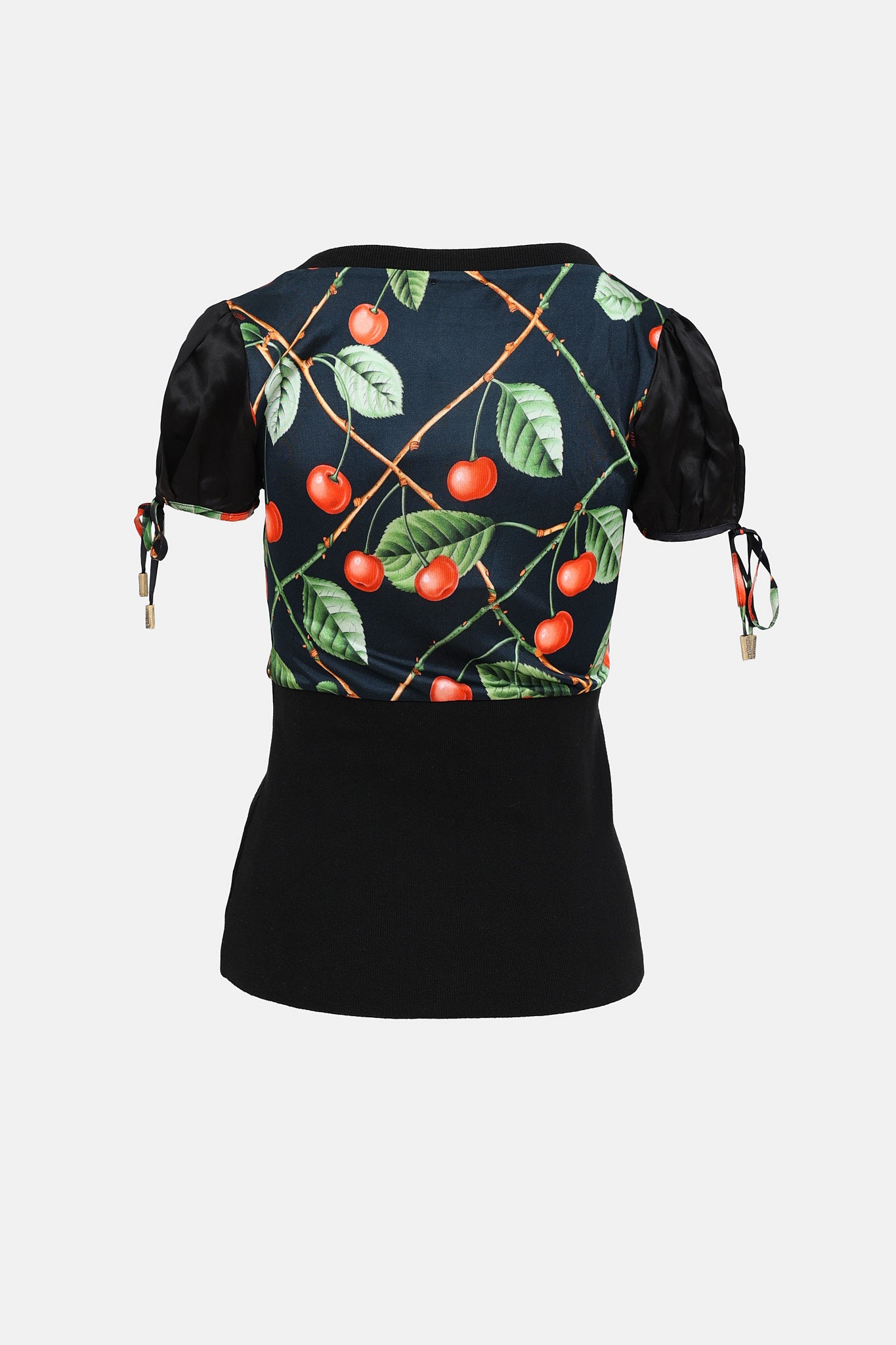 Cherry Puff Sleeve Top