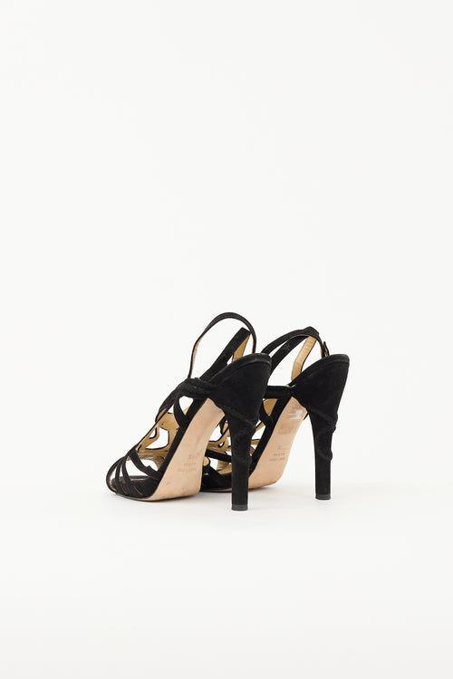 John Galliano Suede Strappy Sandal