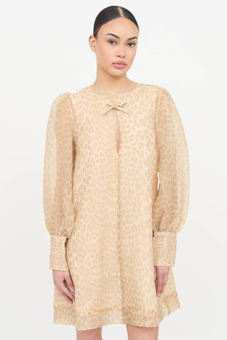 Ganni Patterned Layered Dress