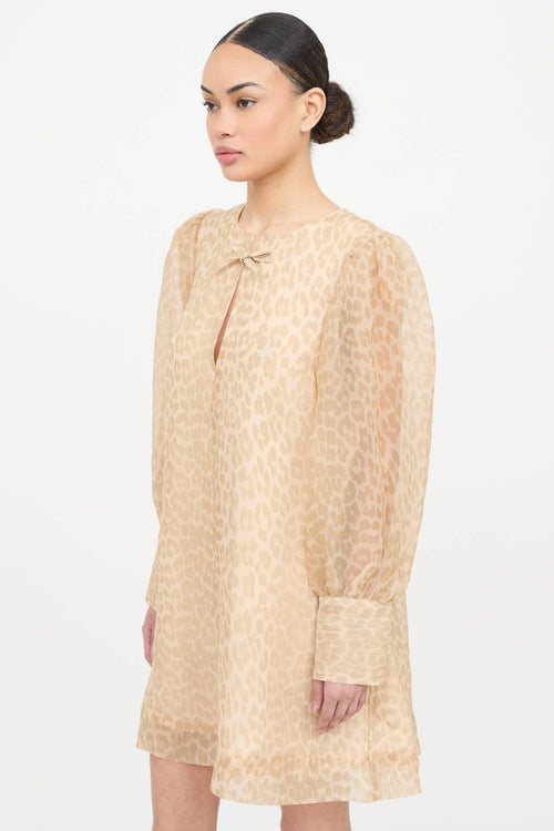 Ganni Patterned Layered Dress