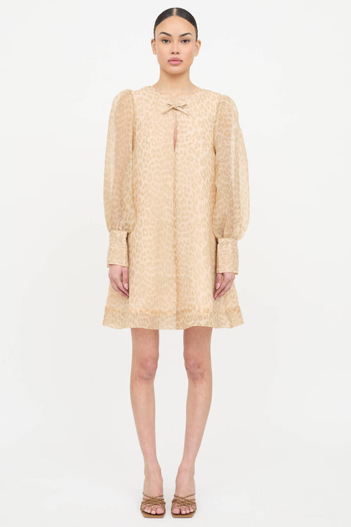 Ganni Patterned Layered Dress