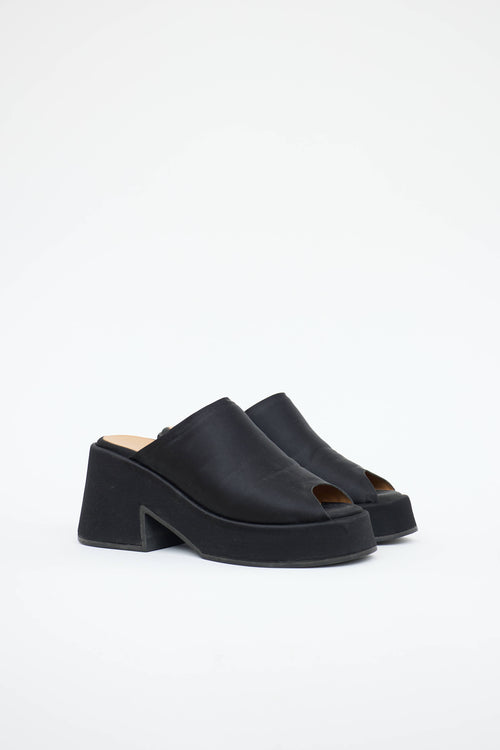 Ganni Peeptoe Platform Mule
