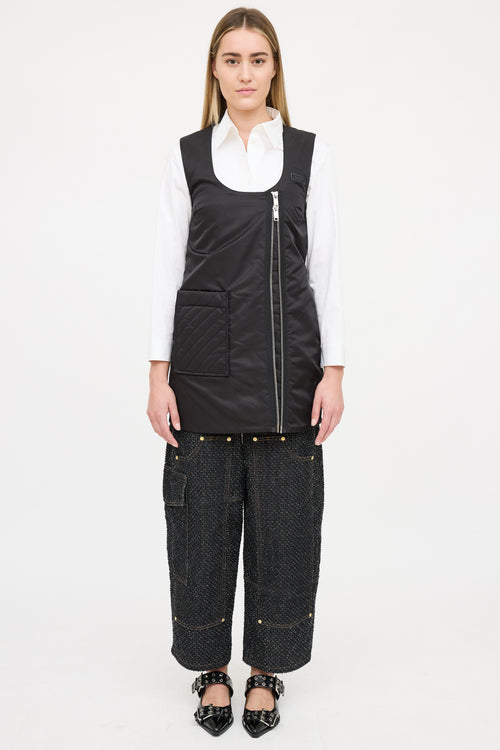 Ganni Nylon Quilted Vest