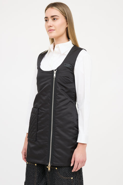 Ganni Nylon Quilted Vest