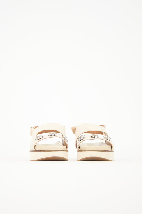 Ganni Canvas Juta Sandal
