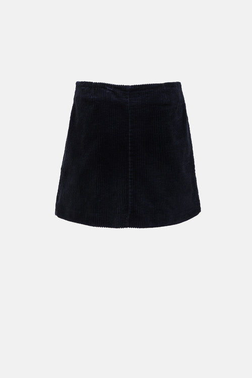 Ganni Corduroy Mini Skirt