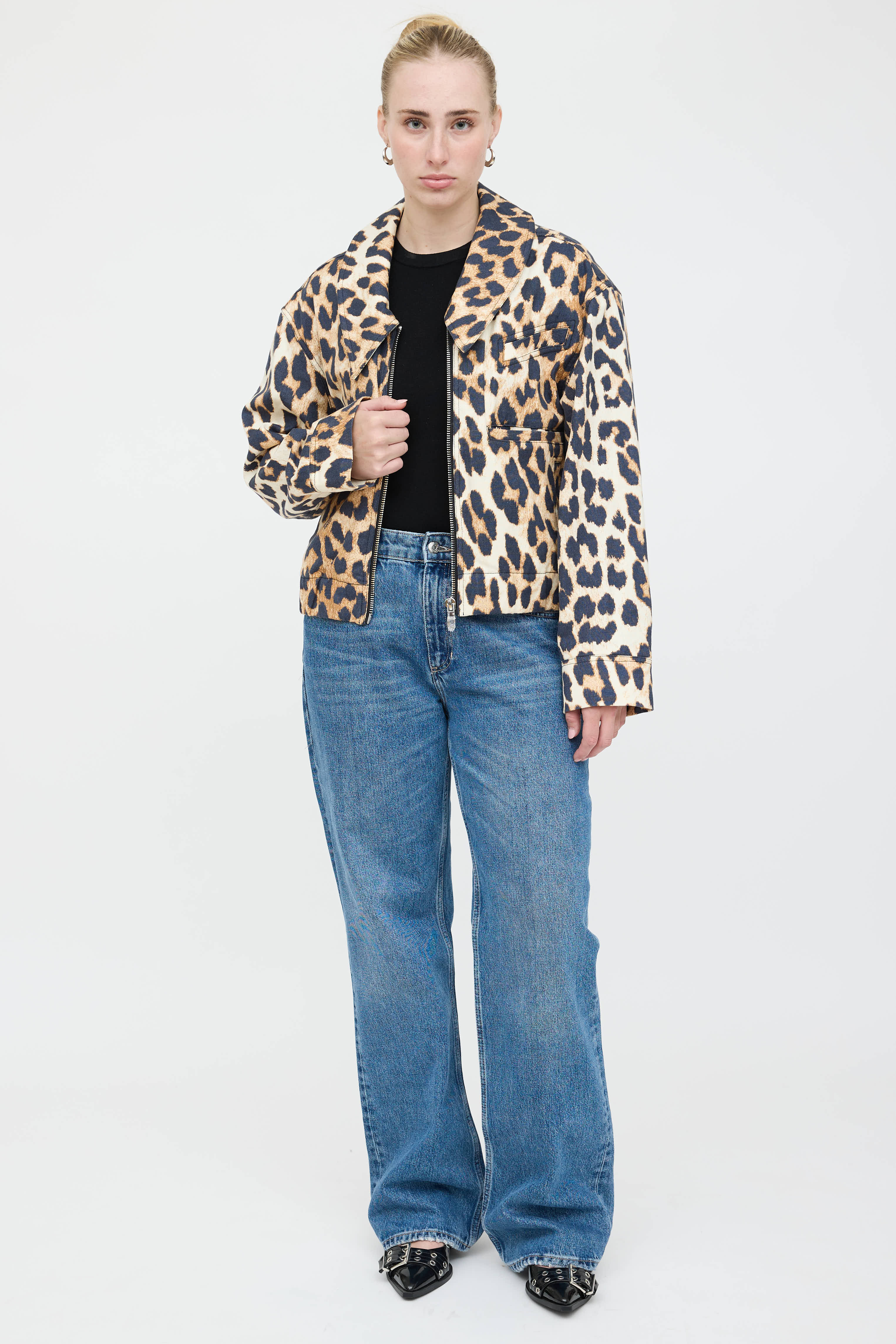 Ganni Printed Zip Jacket