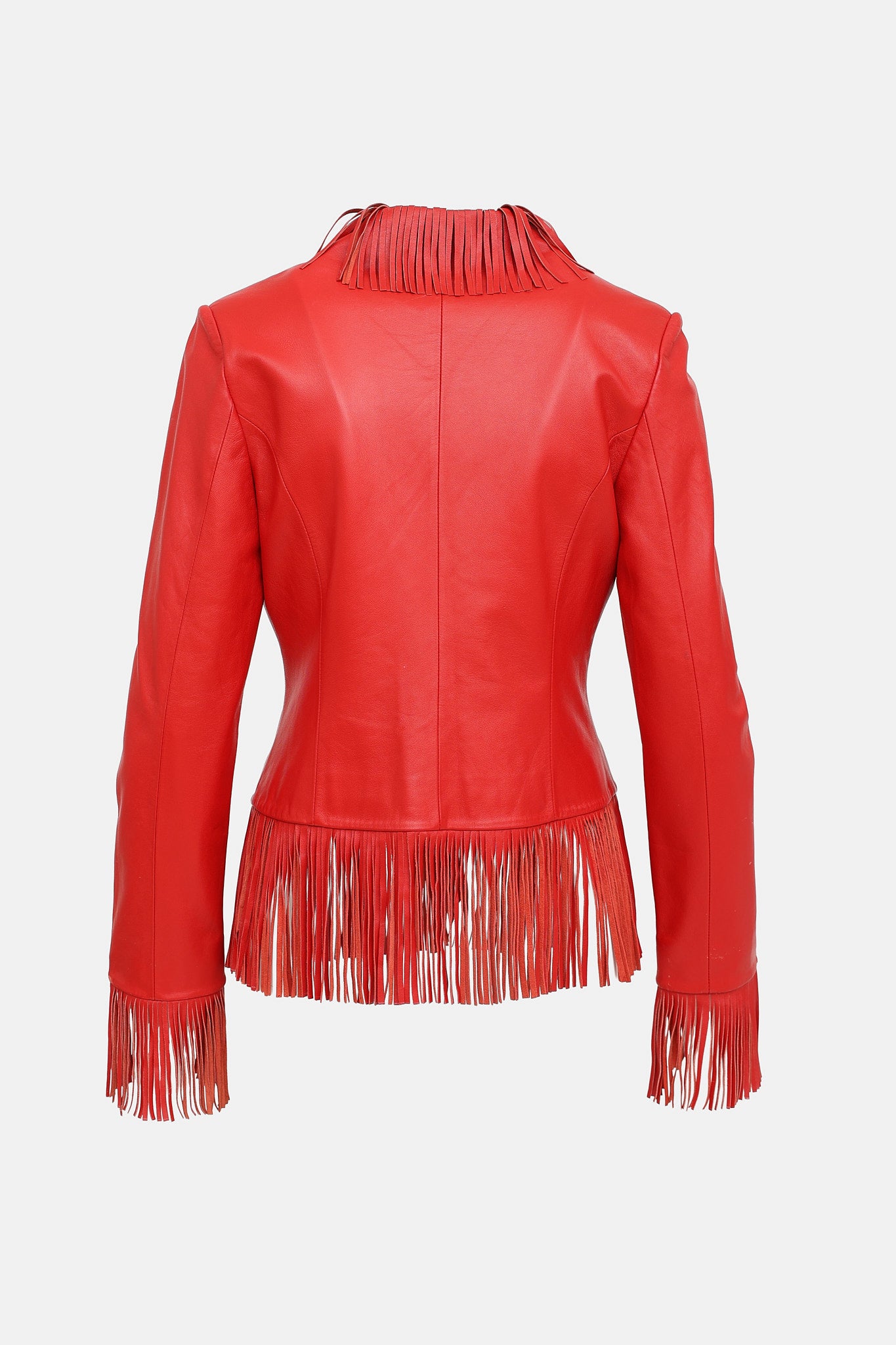 VSP Archive Fringe Trim Leather Jacket