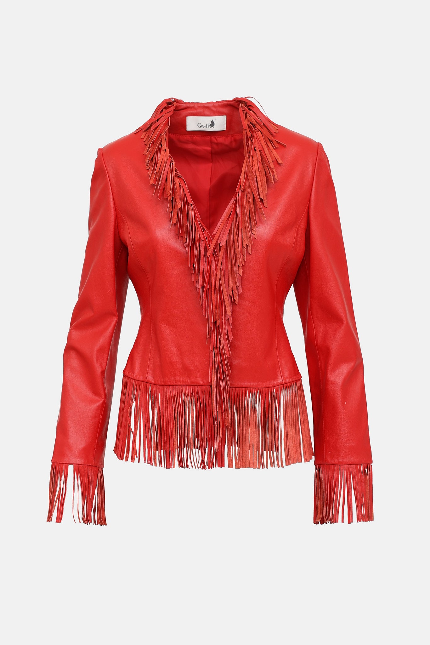VSP Archive Fringe Trim Leather Jacket
