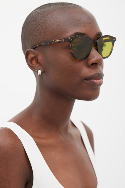 Gentle Monster Brown & Yellow Lang Sunglasses