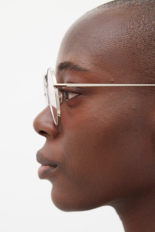 Gentle Monster Silver & Pink Ranny Ring Sunglasses
