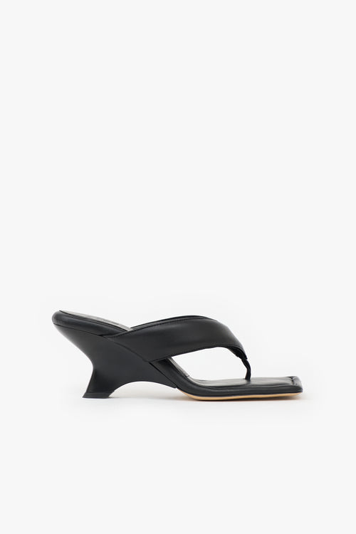 Gia Borghini Leather Square Toe Sandal