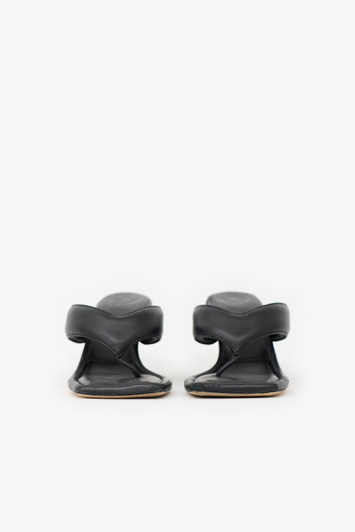 Gia Borghini Leather Square Toe Sandal