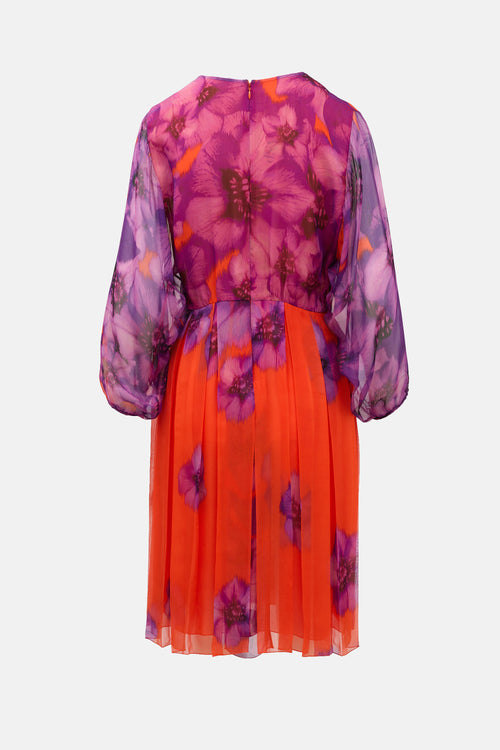 Giambattista Valli Silk Floral Dress