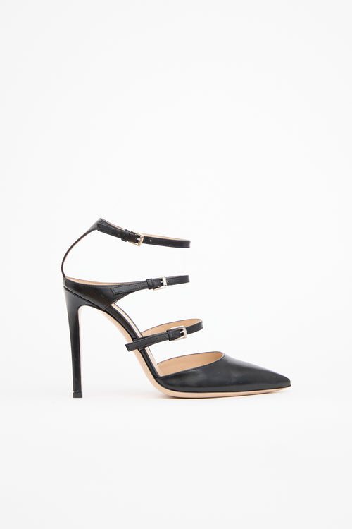 Gianvito Rossi Leather Carey Heel