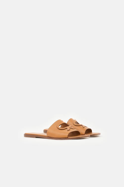 Gianvito Rossi Leather Ribbon Slide