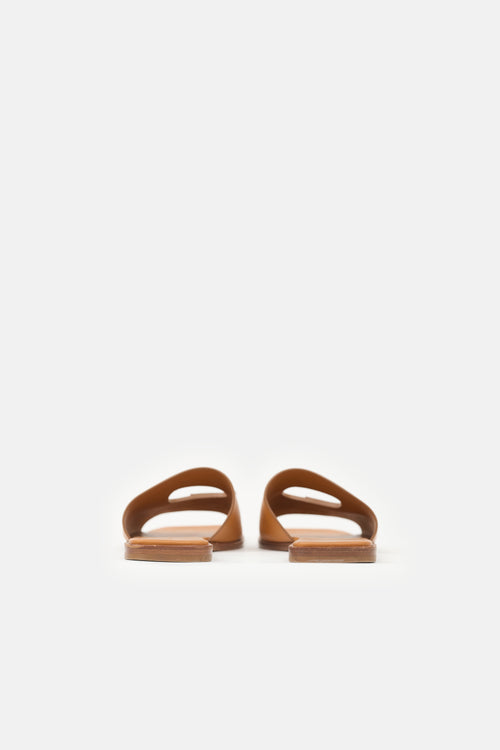 Gianvito Rossi Leather Ribbon Slide