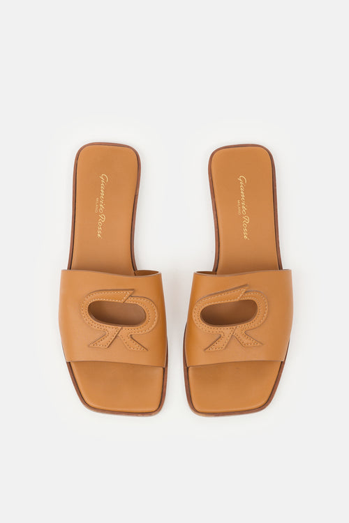 Gianvito Rossi Leather Ribbon Slide