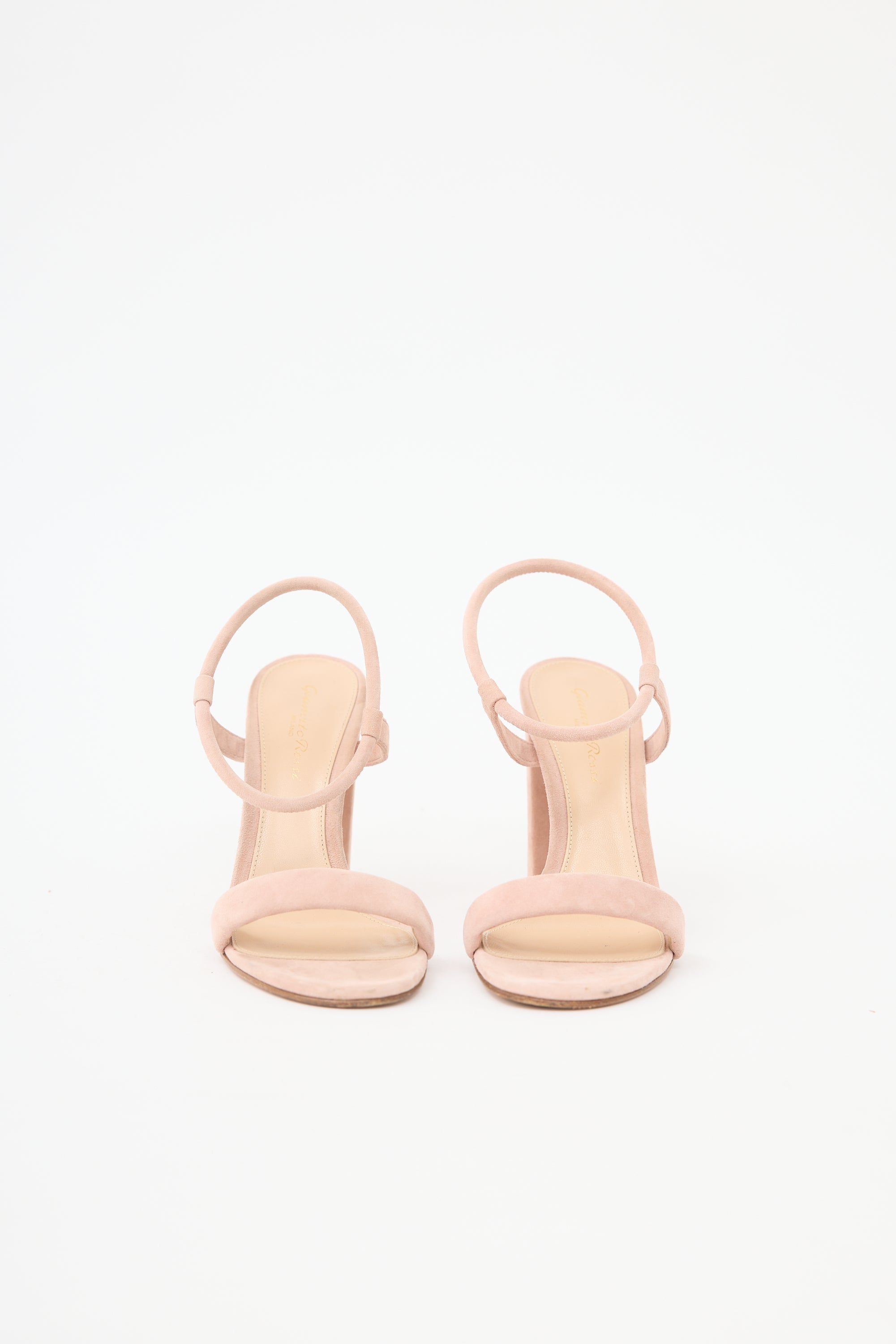 Gianvito Rossi Suede Ankle Strap Sandal
