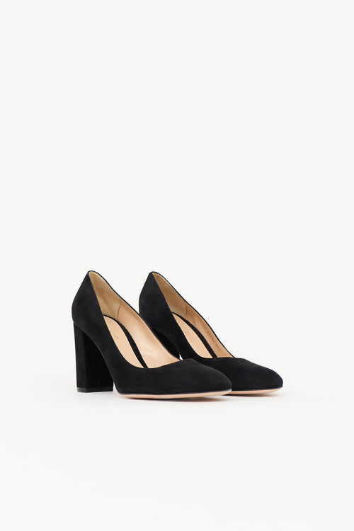 Gianvito Rossi Suede Piper Pump