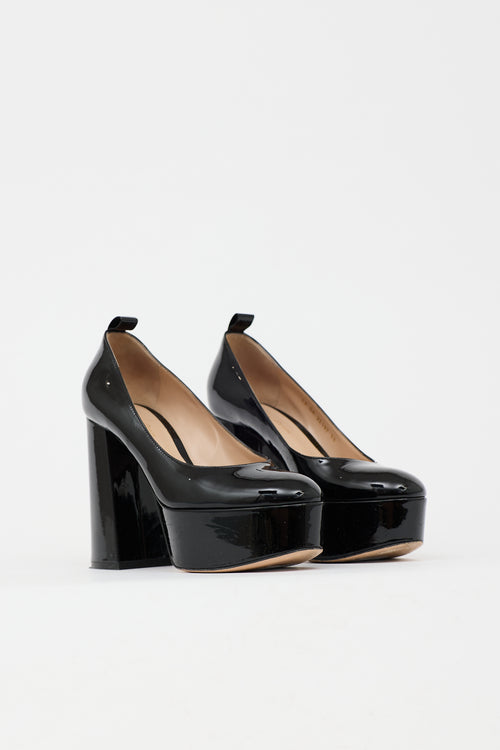 Gianvito Rossi Leather Platform  Pump