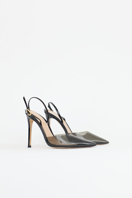 Gianvito Rossi Vinyl Ribbon D'Orsay Heel