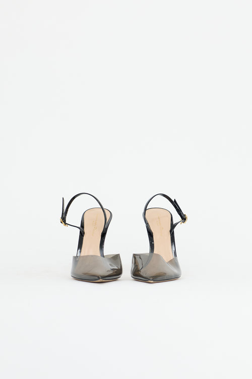 Gianvito Rossi Vinyl Ribbon D'Orsay Heel
