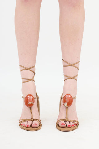 Gianvito Rossi Leather Pedra Sandal