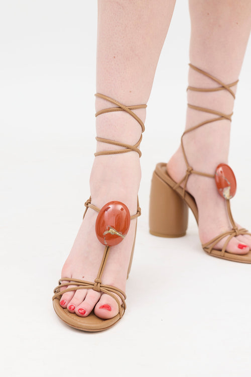 Gianvito Rossi Leather Pedra Sandal