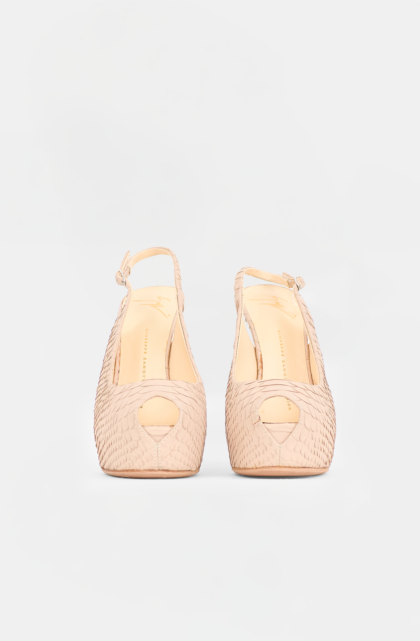 Giuseppe Zanotti Textured Leather Monro Heel