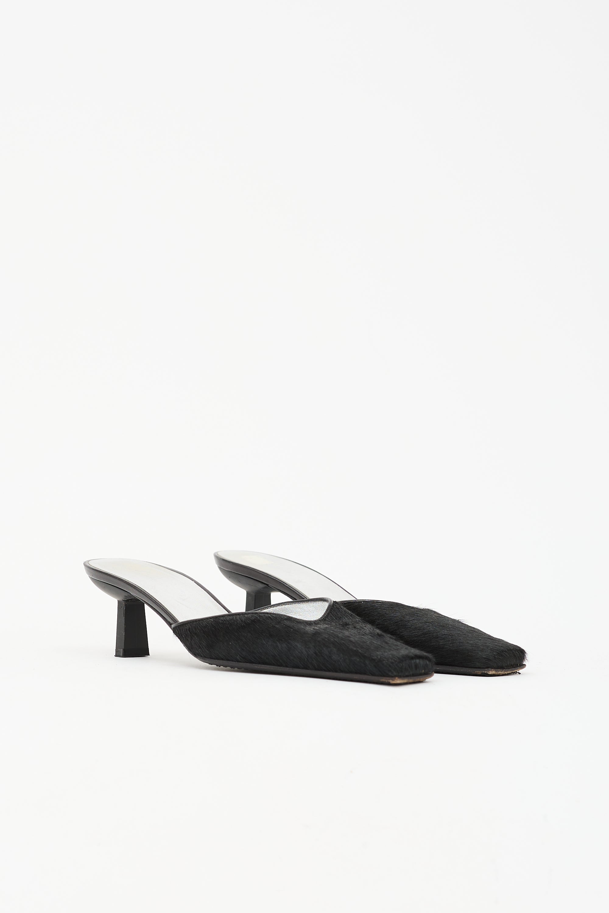 Giuseppe Zanotti Leather Square Toe Mule