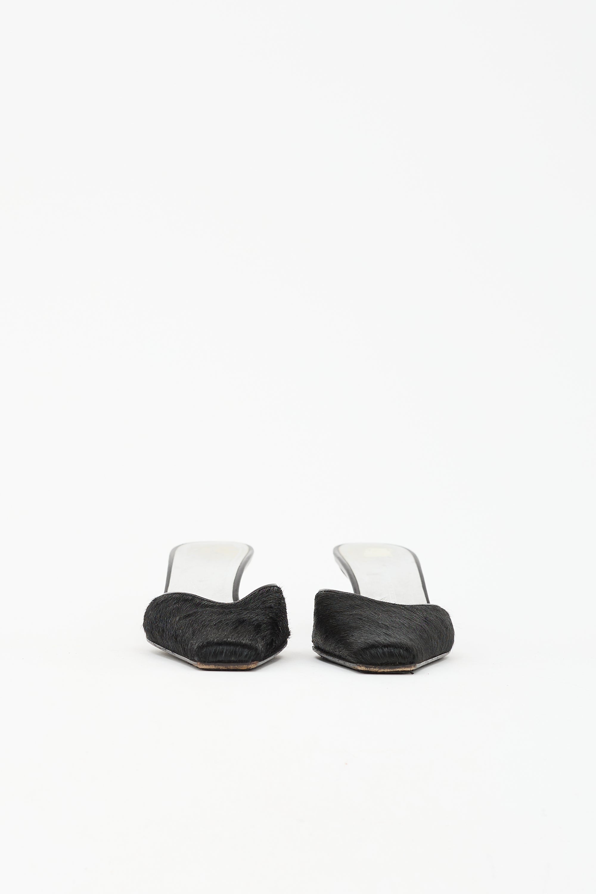 Giuseppe Zanotti Leather Square Toe Mule