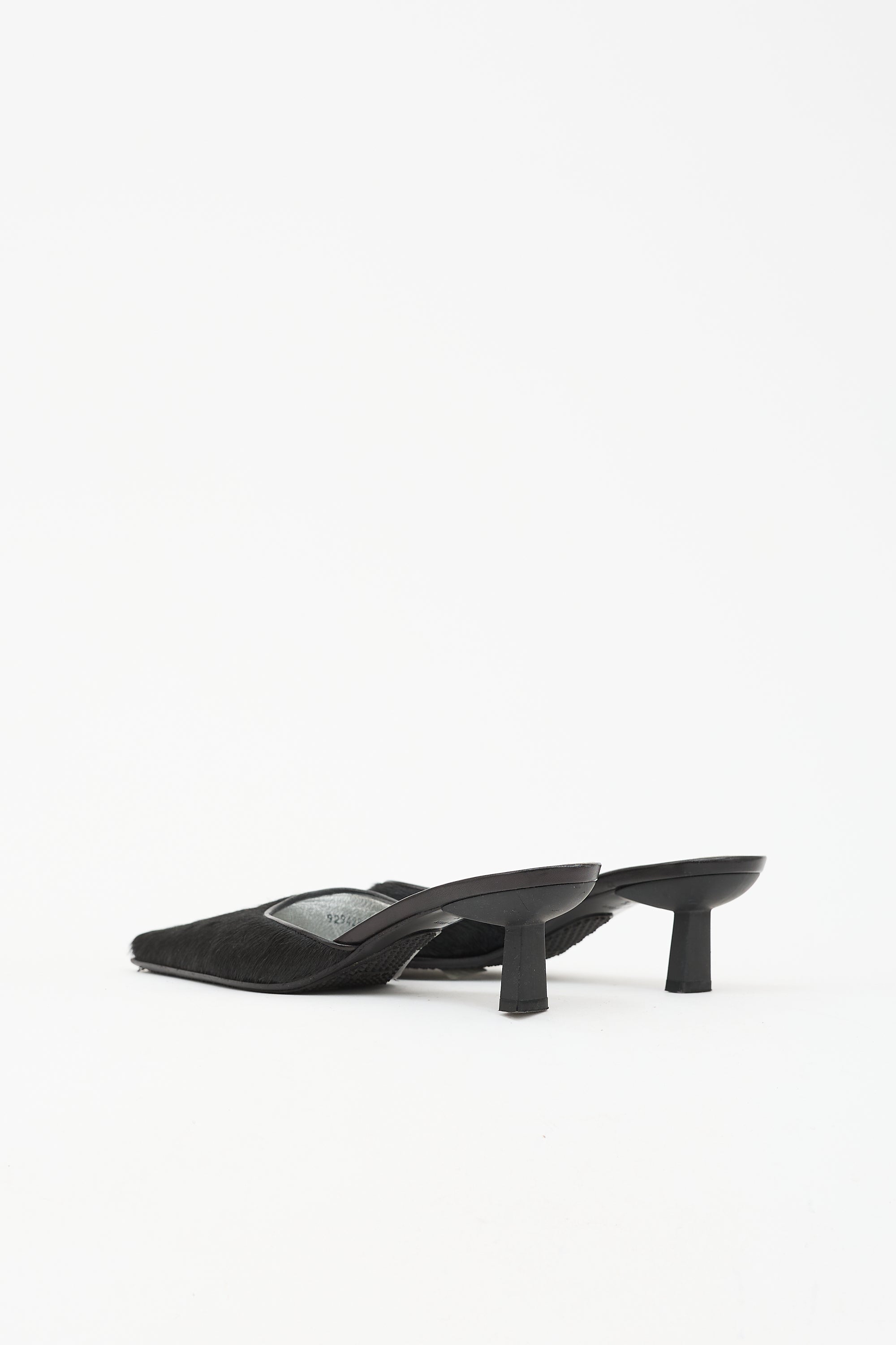Giuseppe Zanotti Leather Square Toe Mule
