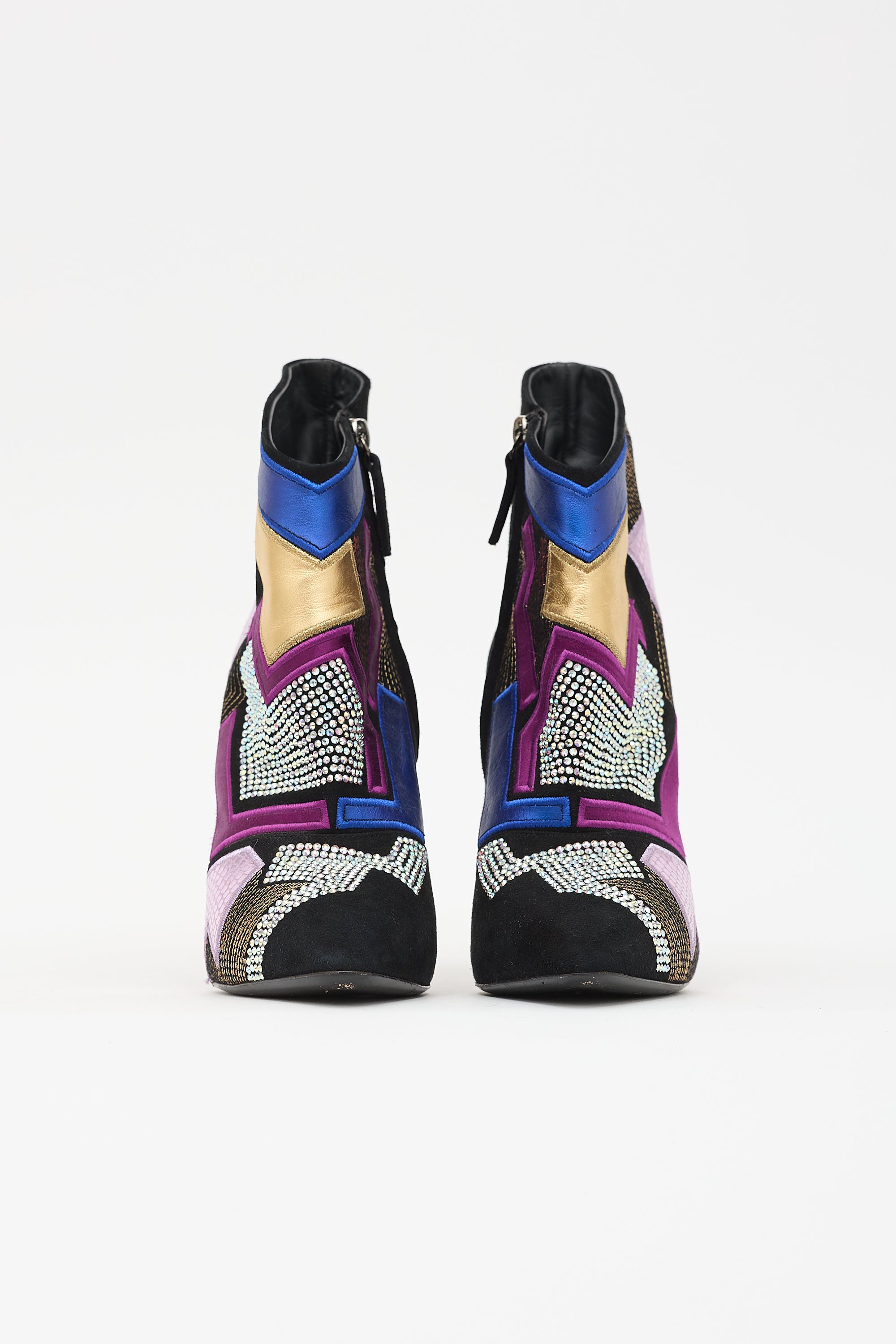 Giuseppe Zanotti Suede Olinda Patchwork Boot