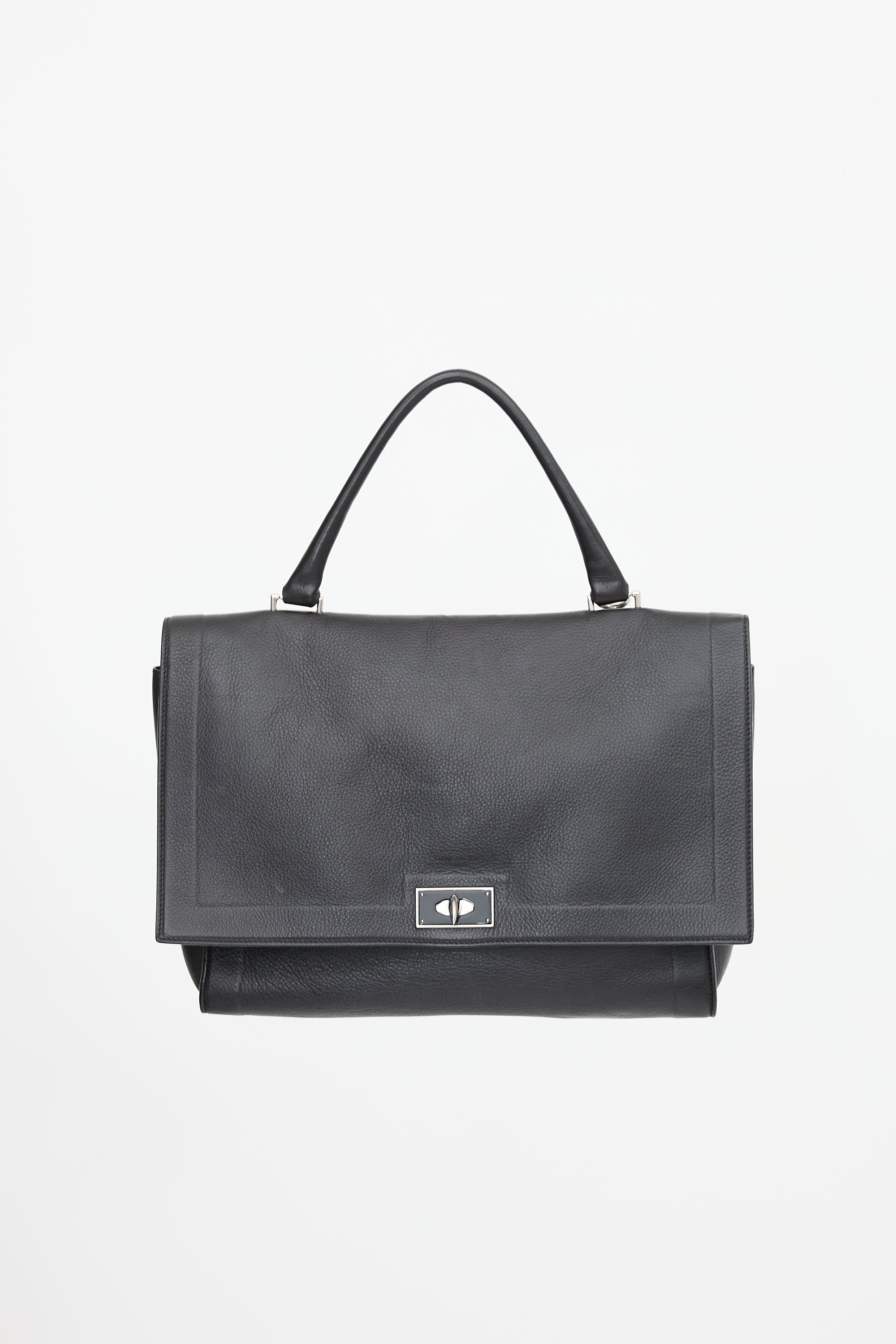Givenchy 2015 Leather Lock Satchel Bag