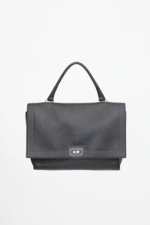 Givenchy 2015 Leather Lock Satchel Bag