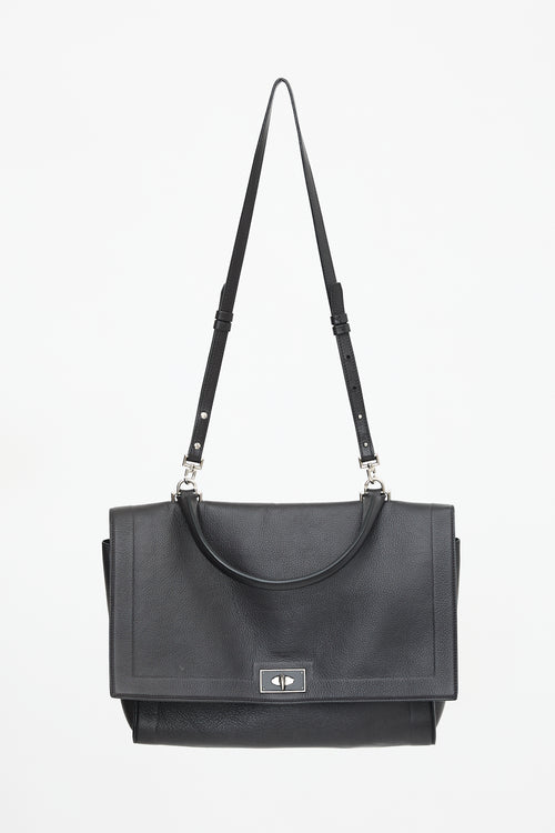 Givenchy 2015 Leather Lock Satchel Bag