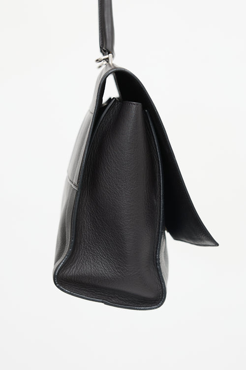 Givenchy 2015 Leather Lock Satchel Bag