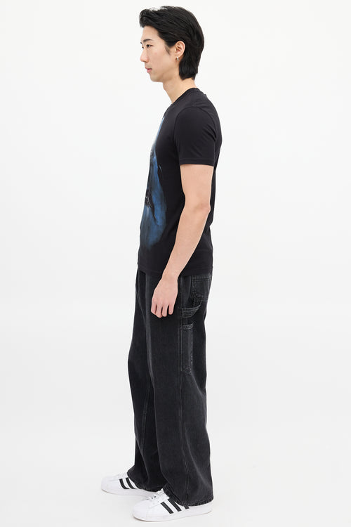 Givenchy Black & Blue Graphic T-Shirt