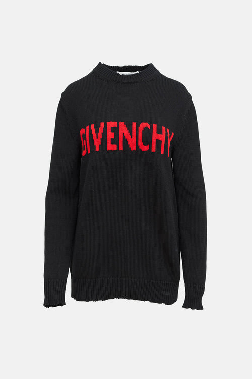 Givenchy Logo Intarsia Sweater