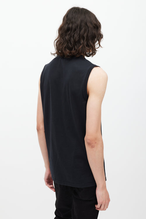 Givenchy Black & Multicolour Graphic Tank Top