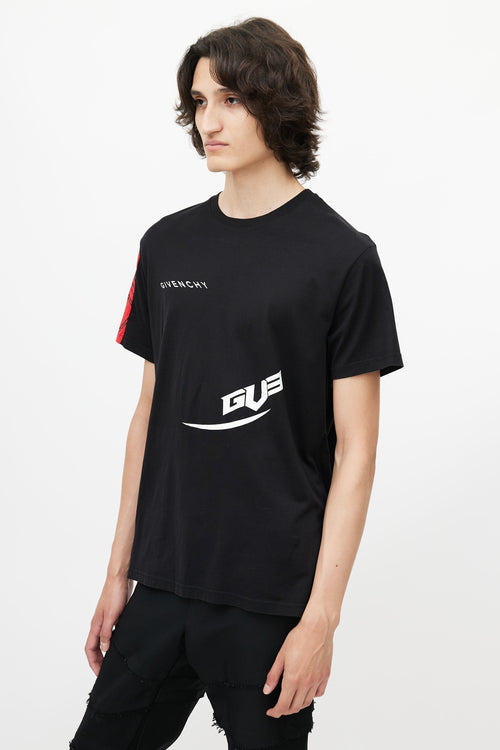 Givenchy Black & Multicolour Logo T-Shirt